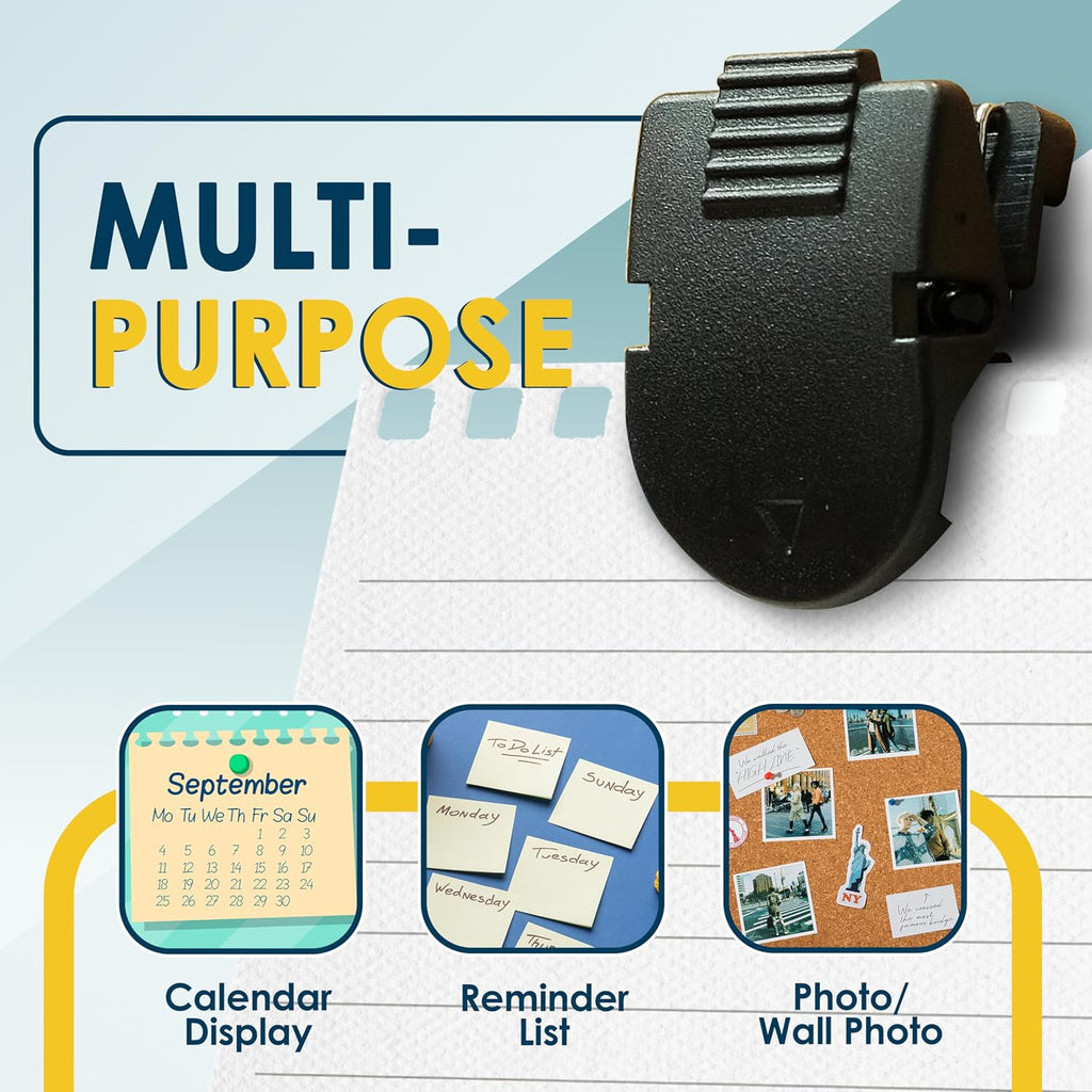 Cubicle Clips for Fabric Walls Panels for Notes, Photos (Pack of 50) | Strong Hold Office Partition Hooks – Workspace Organization Accessories